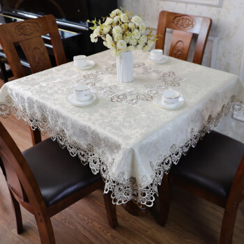 方桌桌布正方形台布家用四方老式简约欧式餐桌布八仙桌麻将桌盖布 双