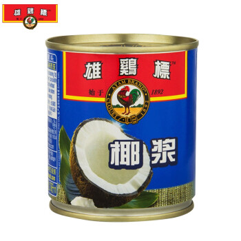 雄鸡标（AYAM BRAND）马来西亚进口  椰浆 270ml经典铁罐装  西米露甜品烘焙咖喱伴侣
