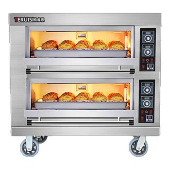 特睿思（TERUISI）电烤箱商用大型燃气面包烤炉三层六盘大容量蛋糕披萨烘焙烤箱一层二盘二层多层 RQ-202