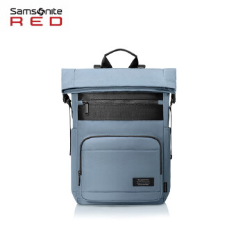 Samsonite电脑包双肩背包15.6英寸男女书包旅行包 蓝色QE7