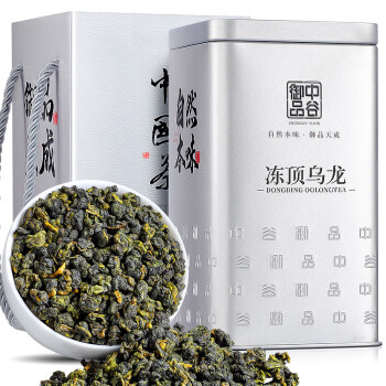 中谷御品茶叶乌龙茶 冻顶乌龙茶 特级新茶浓香型台式高山茶叶礼盒250g