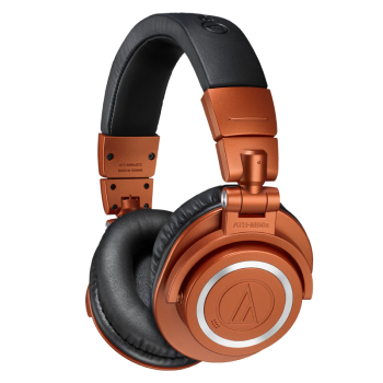 铁三角（Audio-technica）ATH-M50xBT2 MO 专业头戴监听蓝牙耳机 无线便携折叠 特别版夜盏橙