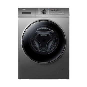 海尔（Haier）洗衣机家用租房XQG100-HBD1216 变频10公斤滚筒 黑色