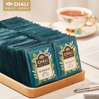 CHALI茶里 薄荷味绿茶无纺布茶包袋装 独立便携茶包量贩装200g