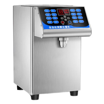 QKEJQ 咖啡店奶茶店专用设备全自动果糖机定量机果糖定量机商用   16格银色