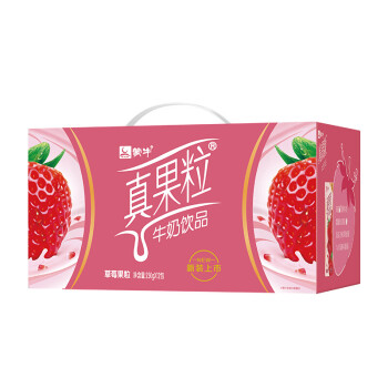 蒙牛真果粒草莓250ml*12盒/提