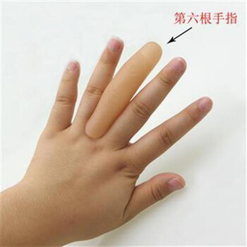 假手指仿真指套残疾人断手指仿真硅胶假肢手指头套超长拇指食中指套