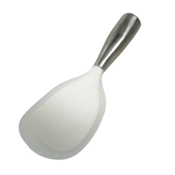 HUKID饭勺不沾饭创意可立式硅胶饭勺耐高温木柄家用电饭锅盛饭勺