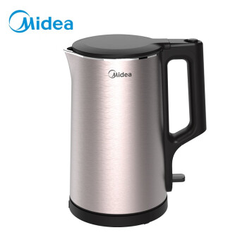 Midea美的电水壶热水壶烧水壶电热水壶1.7L容量电水壶PJ17A01不锈钢色XS