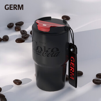 格沵（germ）咖啡杯 可口可乐联名 便携美式随行杯 车载保温杯 590ML 黑色