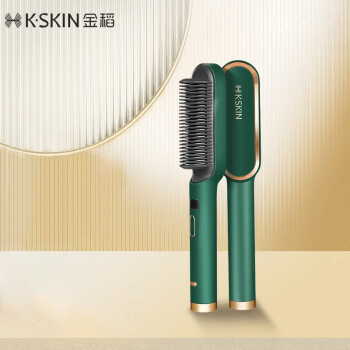金稻（K·SKIN）直发梳卷发棒夹板直发蛋卷棒直发棒直板夹卷发梳卷发器造型梳 KD380S绿色