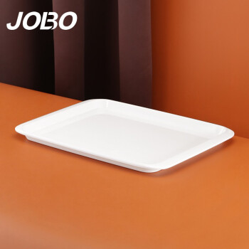 巨博(JOBO) 商用密胺托盘 长方形盘快餐仿瓷方托盘茶盘食堂快餐用1个装10个起售MATP6017-2