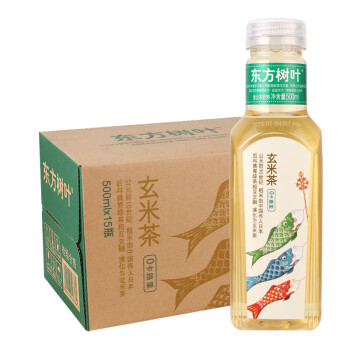 农夫山泉东方树叶无糖茶饮料玄米茶500ml15瓶