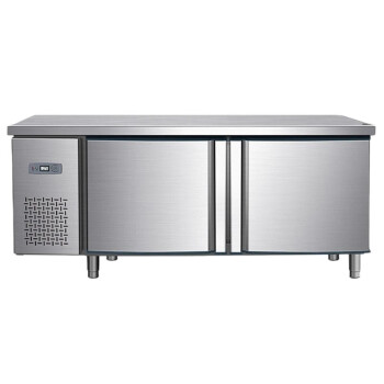 苏勒 冷藏工作台商用冰柜饭店厨房冷冻操作台不锈钢制冷保鲜平冷柜双温工作台:1.8m*0.8m*0.8m工程款