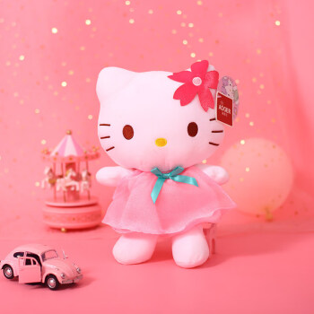 澳捷尔hellokitty公仔桃花仙子kitty凯蒂猫毛绒玩具kt猫可爱卡通毛绒