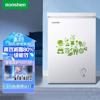 容声(Ronshen)BD/BC-100MB 100升家用小型冰柜 冷藏冷冻转换 迷你冷柜 节能单温冰箱