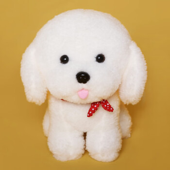 毛绒玩具狗狗白色可爱小泰迪布娃娃公仔玩偶小狗儿童女生升级版小白犬
