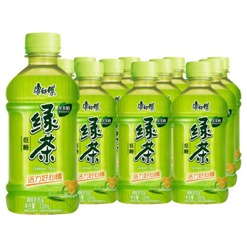 康师傅冰红茶绿茶茉莉蜜茶无糖零卡冰红茶330ml12瓶整箱迷你装茶饮品