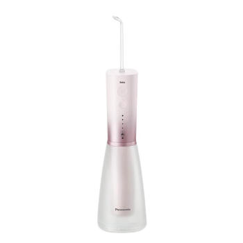 松下（Panasonic）冲牙器洗牙器 超声波洁牙器立式便携 焕彩情侣款 含正畸喷嘴自带儿童模式 EW-1523-P粉色