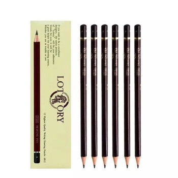 老头 铅笔素描速写绘画铅笔 写生绘画铅笔初学者素描铅笔炭笔 12B 12支/盒