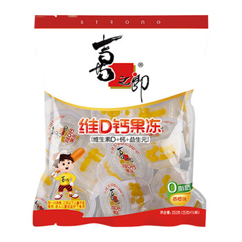 rf喜之郎350g*1包维d钙果冻新口味儿 乳酸钙 益生元 维生素d 零脂肪