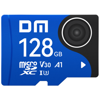 DM大迈 128GB TF（MicroSD）存储卡 蓝卡 V30行车记录仪专用监控摄像头内存卡适用小米360凌度盯盯拍