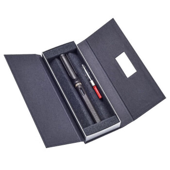 凌美LAMY钢笔墨水笔办公用笔safari狩猎系列钢笔E107彩盒含吸墨器 F尖磨砂黑