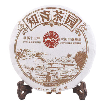 大沁 福鼎白茶 知青·寿眉饼2016年白茶茶叶茶饼 300g