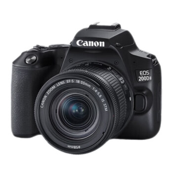 佳能（Canon）EOS 200D II 18-55mm STM镜头套机【黑色】 拍摄必备套装 一台