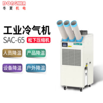 冬夏（DONGXIA）SAC-65三管单冷大型冷气机 工业移动冷气机 车间岗位空调 户外商用制冷机 白色 SAC-65