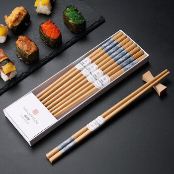 唐宗筷竹筷家用商用一人一双专人专用天然竹筷碳化餐具套装8双装