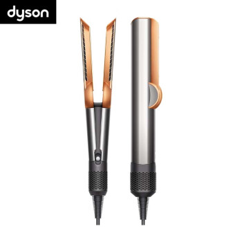 戴森（DYSON）吹风直发器 Airstrait 干发直发二合一 利用气流轻松造型无热损伤吹风机直板夹 HT01镍铜色