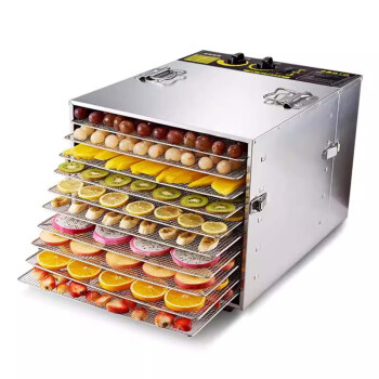 QKEJQ 水果烘干机食品宠物零食鱼干肉干食物风干机干果机器商用   10层机械款（烘量20斤内）