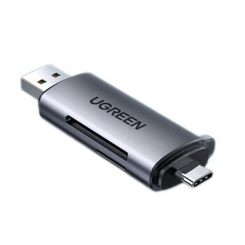 绿联(UGREEN)USB/Type-C读卡器3.0高速 SD/TF多功能合一电脑手机OTG读卡器 支持相机无人机行车记录仪存储