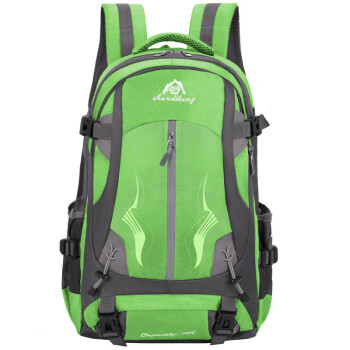 户外尖锋（HU WAI JIAN FENG）旅行双肩男女大容量背包防泼水徒步户外登山背包运动学生书包绿色