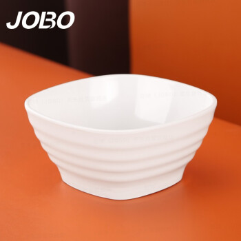 巨博（JOBO）密胺四方碗5英寸12.6cm 饭碗四方碗仿瓷小汤碗密胺餐具30个起售