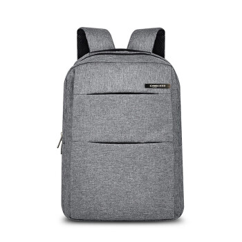 爱登堡商务休闲双肩包 电脑包 户外旅行背包 F9906-2 灰色 15英寸
