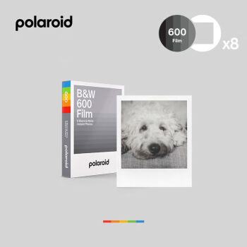 Polaroid/宝丽来 600型拍立得白框黑白相纸 8张相纸胶片