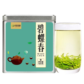 叙府 碧螺春 明前绿茶 四川高山绿茶日照茗茶 100g/罐 新老装随机