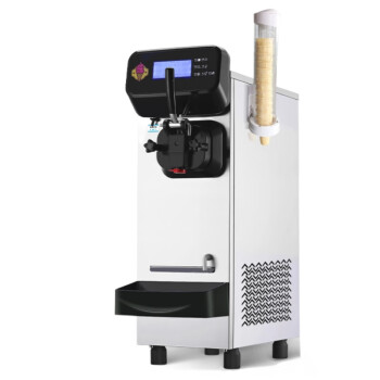 TYXKJ冰淇淋机商用全自动台式单头软冰激凌机器摆摊小型甜筒雪糕机   单头5inch屏