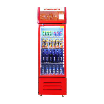 雪族（COOKING KETTLE）展示柜冷藏大容量饮料柜冰柜商用保鲜超市玻璃门冰箱单门立式啤酒柜LC-230 高1750mm