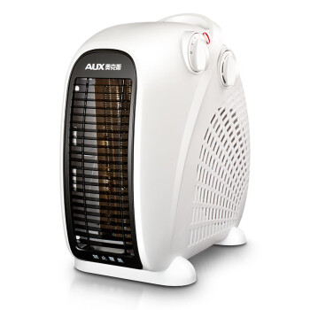 奥克斯（AUX）取暖器电暖风机电暖气家用节能小型浴室热风电暖器立卧两用温控款NFJ-200A2白色【企业专享】