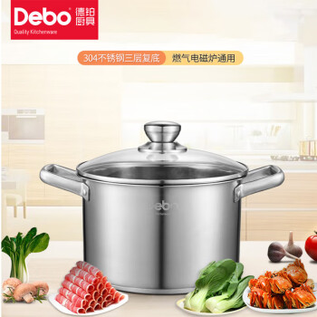 Debo  DEP-605 福特多功能汤锅 煮锅 24cm