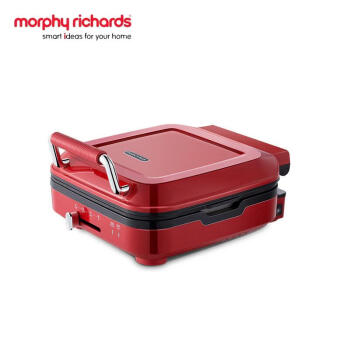 摩飞电器（Morphyrichards） 电饼铛MR8600 加深烤盘双面加热下盘可拆洗煎饼机 英伦红