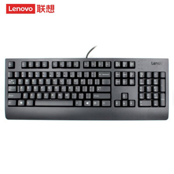 联想（Lenovo）圆孔有线键盘 全尺寸办公商用键盘 SK8817 PS2接口 圆孔