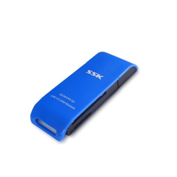 飚王（SSK）SCRM331 灵越二合一USB3.0多功能读卡器 支持SD/TF卡 蓝色