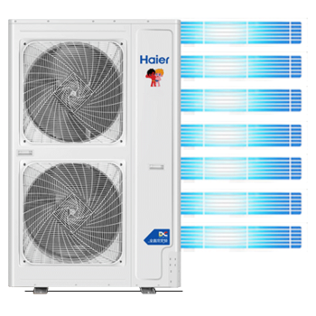 海尔（Haier）中央空调一拖八风管机10匹小多联一级能效全直流变频嵌入式RFC280MXS-A