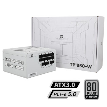 Thermalright(利民)  额定850W TR-TP850-W ATX3.0电源 白金全模组电源 原生PCIE5.0 全日系电解电容 电脑电源