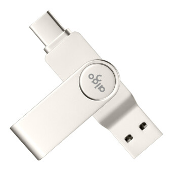 爱国者（aigo）128GB Type-C USB3.1 手机U盘 U356炫酷高速款 银色 双接口手机电脑用 