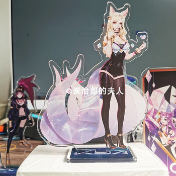 阿狸手办lol英雄联盟游戏周边kda女团立牌阿狸卡莎阿卡丽伊芙琳亚克力